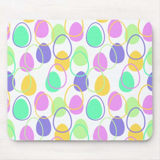 Ostereier und Konturen Mousepad (Vorne)