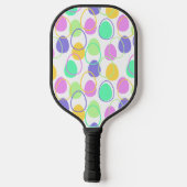 Ostereier und Konturen Pickleball Schläger (Rückseite)