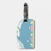 Ostereier und -küken im Frühling Gepäckanhänger (Rückseite vertikal)