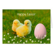 Ostereier und -küken mit Blume (Vorderseite (Horizontal))