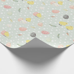 Ostereier und -küken Osterwackelpapier Geschenkpapier