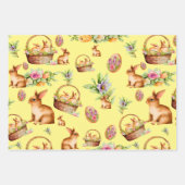 Ostereier und Niedliche Bunnies Geschenkpapier Set (Vorderseite 3)
