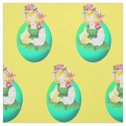 Ostereier und Osterküken Vintag Stoff (Muster)