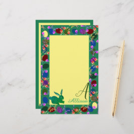 Ostereier und Sonnenstrahlen Briefpapier