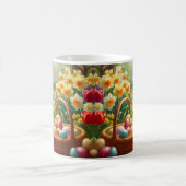 Ostereier und sonniger Urlaub Kaffeetasse (Mittel)