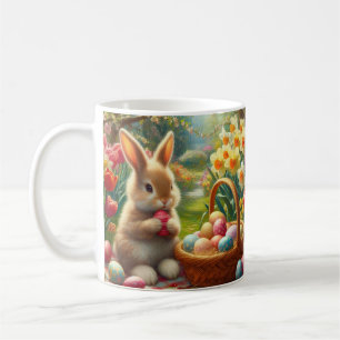 Ostereier und sonniger Urlaub Kaffeetasse