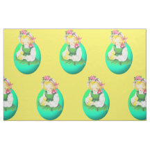 Ostereier und Vintages Girl-Ostereier 9"