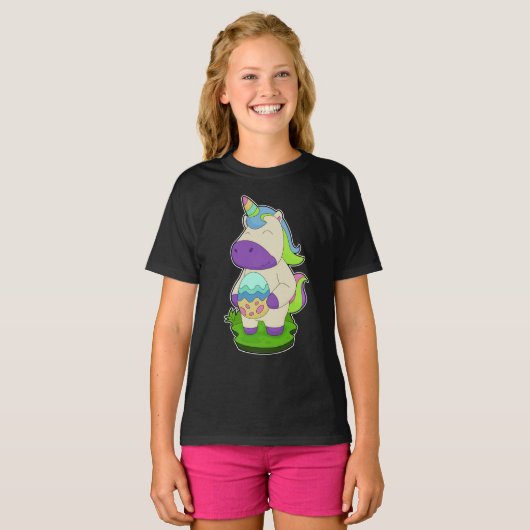 Ostereier Unicorn T-Shirt (Vorne ganz)