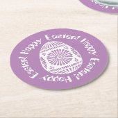 Ostereier-Untersetzer 2 Runder Pappuntersetzer (Angewinkelt)