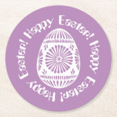 Ostereier-Untersetzer 2 Runder Pappuntersetzer (Vorderseite)