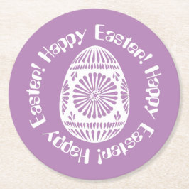 Ostereier-Untersetzer 2 Runder Pappuntersetzer