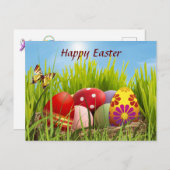 Ostereier Urlaubspostkarte Feiertagspostkarte (Vorne/Hinten)
