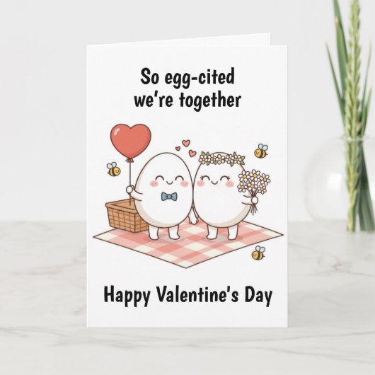 Ostereier Valentinstag Karte (Vorderseite)