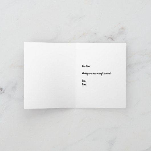 Ostereier verbergen - Notecard (Innenseite)