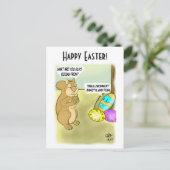 Ostereier verstecken postkarte (Stehend Vorderseite)