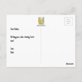 Ostereier verstecken postkarte (Rückseite)