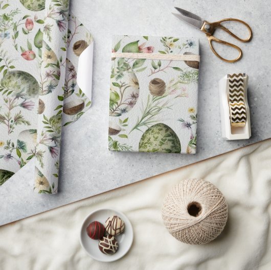 Ostereier Vintag nostalgisches Muster Nr. 11 Geschenkpapier (Kunsthandwerk)