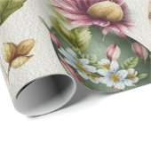 Ostereier Vintag nostalgisches Muster Nr. 14 Geschenkpapier (Rolleneckpunkt)