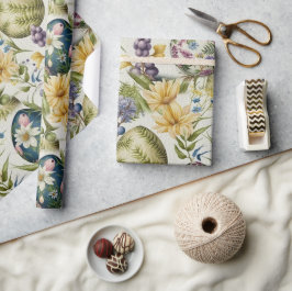 Ostereier Vintag nostalgisches Muster Nr. 15 Geschenkpapier