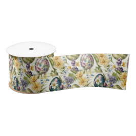 Ostereier Vintag nostalgisches Muster Nr. 15 Satinband