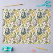 Ostereier Vintag nostalgisches Muster Nr. 15 Seidenpapier (Basteln)