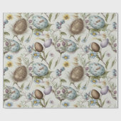 Ostereier Vintag nostalgisches Muster Nr. 16 Geschenkpapier (Flach)