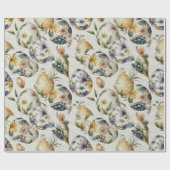 Ostereier Vintag nostalgisches Muster Nr. 17 Geschenkpapier (Flach)