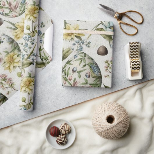 Ostereier Vintag nostalgisches Muster Nr. 18 Geschenkpapier (Kunsthandwerk)