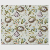 Ostereier Vintag nostalgisches Muster Nr. 19 Geschenkpapier (Flach)