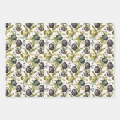 Ostereier Vintag nostalgisches Muster Nr. 3 Geschenkpapier Set (Vorderseite 2)