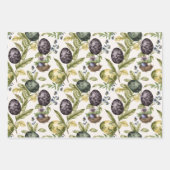 Ostereier Vintag nostalgisches Muster Nr. 3 Geschenkpapier Set (Vorderseite)