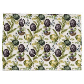 Ostereier Vintag nostalgisches Muster Nr. 3 Große Geschenktüte (Rückseite)