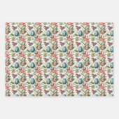 Ostereier Vintag nostalgisches Muster Nr. 4 Geschenkpapier Set (Vorderseite 3)