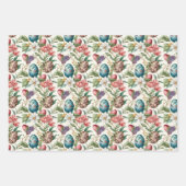 Ostereier Vintag nostalgisches Muster Nr. 4 Geschenkpapier Set (Vorderseite 2)