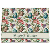 Ostereier Vintag nostalgisches Muster Nr. 4 Große Geschenktüte (Vorderseite)