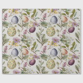 Ostereier Vintag nostalgisches Muster Nr. 7 Geschenkpapier (Flach)