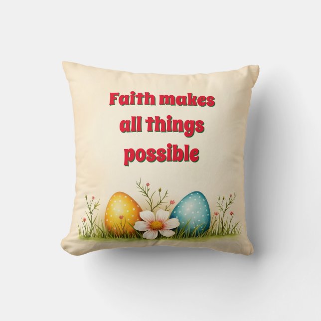 Ostereier Vintag Populäre Sammlung Kissen (Vorderseite)