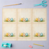 Ostereier Vintag Populäre Sammlung Seidenpapier (Basteln)