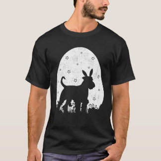 Ostereier Vintag Retro Stil Terrier Dog Osterfeier T-Shirt