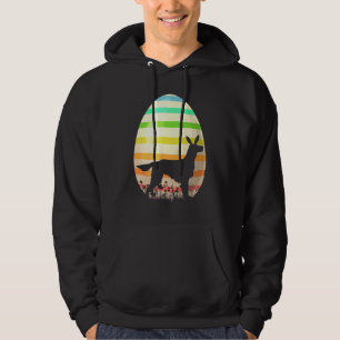 Ostereier Vintag Style Irish Setter Dog Ostern Hoodie