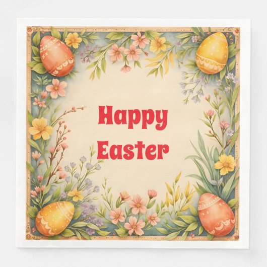 Ostereier Vintag Trendy Collection Serviette (Vorderseite)