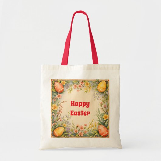 Ostereier Vintag Trendy Collection Tragetasche (Vorne)