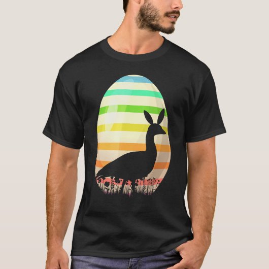 Ostereier Vintager Stilschnee Gänsegeburt Ostern E T-Shirt (Vorderseite)