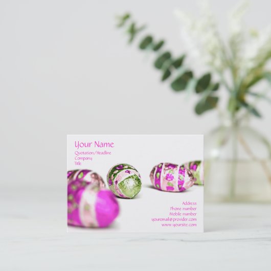 Ostereier Visitenkarte (Stehend Vorderseite)