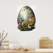 Ostereier-Waldposter Poster (Küche)