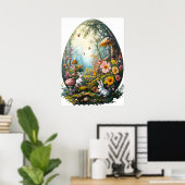 Ostereier-Waldposter Poster (Heimbüro)