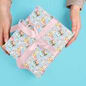 Ostereier Wasserfarbe Frühlingshase & Kick Geschenkpapier