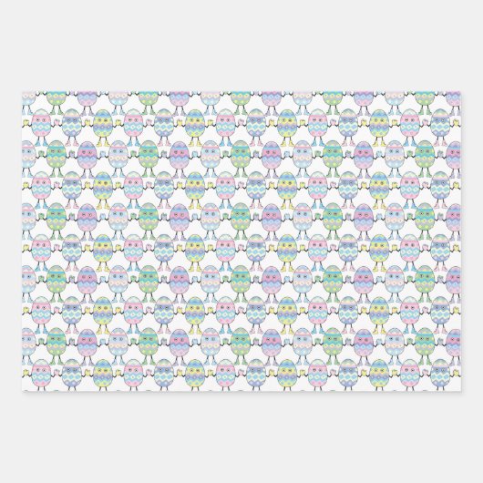 Ostereier Wrapping Paper Geschenkpapier Set (Vorderseite 2)