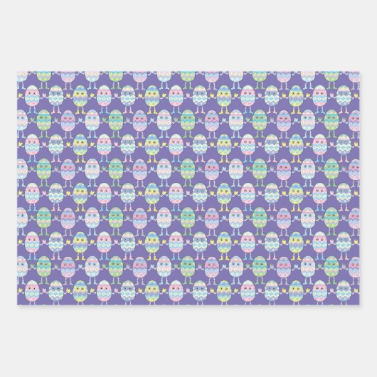 Ostereier Wrapping Paper Geschenkpapier Set (Vorderseite)