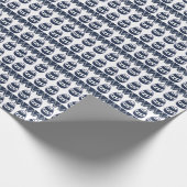 Ostereier Zickzack Streifen glückliche Ostermuster Geschenkpapier (Ecke)